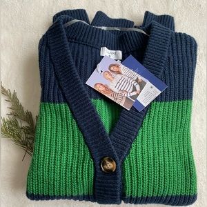 Brand new Target x La Ligne blue and green cardigan size xs